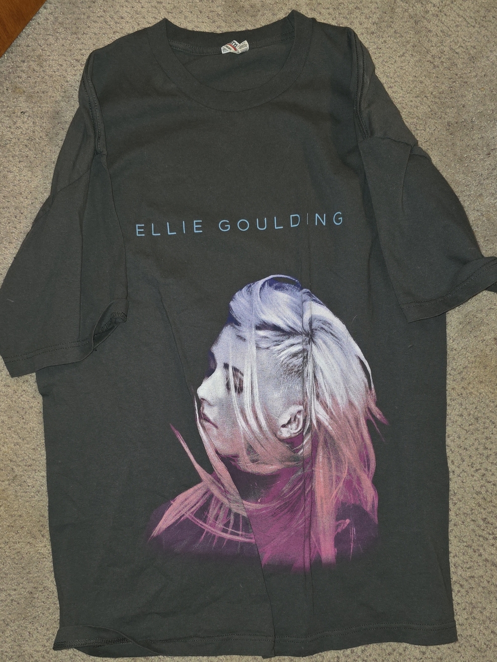 Ellie Goulding Official Alstyle Classic Crewneck Tee in Black